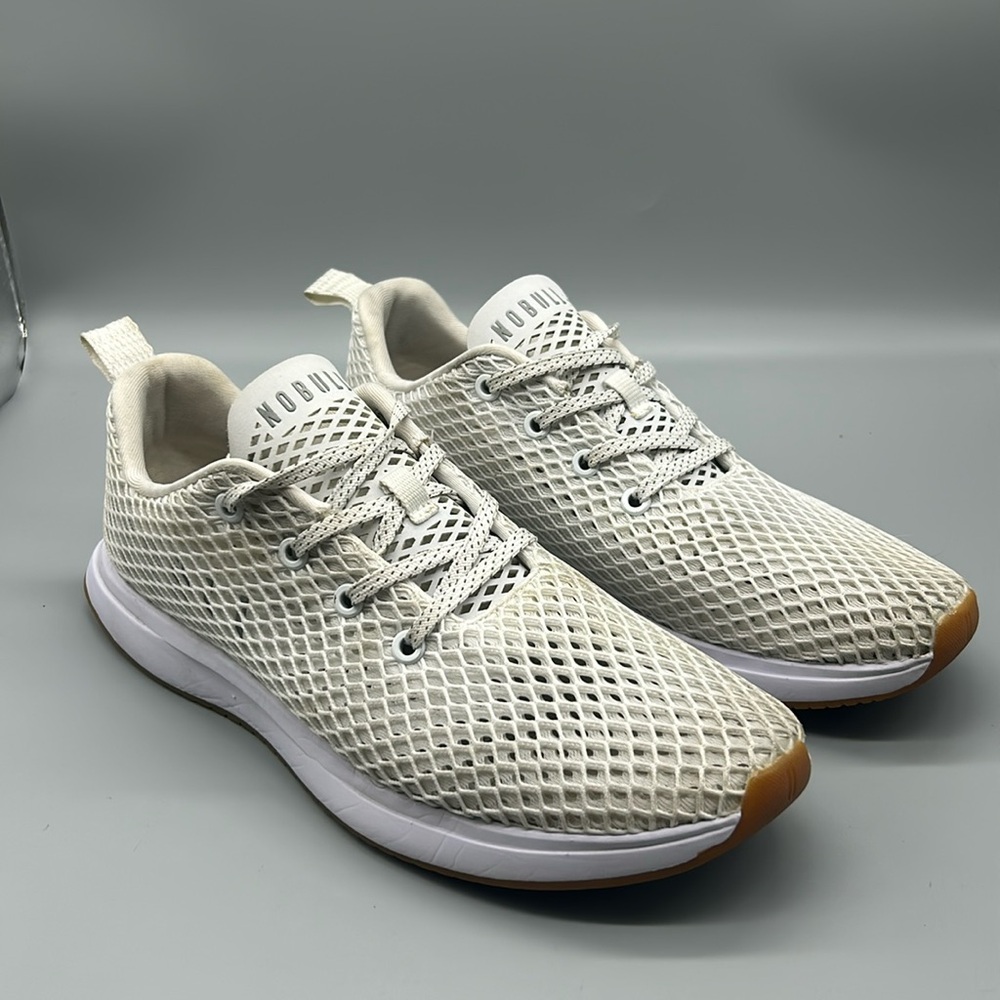 NOBULL Women's Mesh Athletic Shoes in Cream